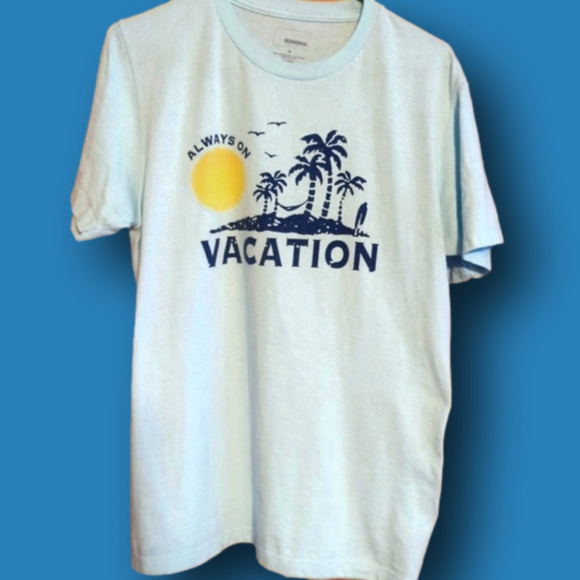 LIGHT blue/green tee - Picture 2 of 3